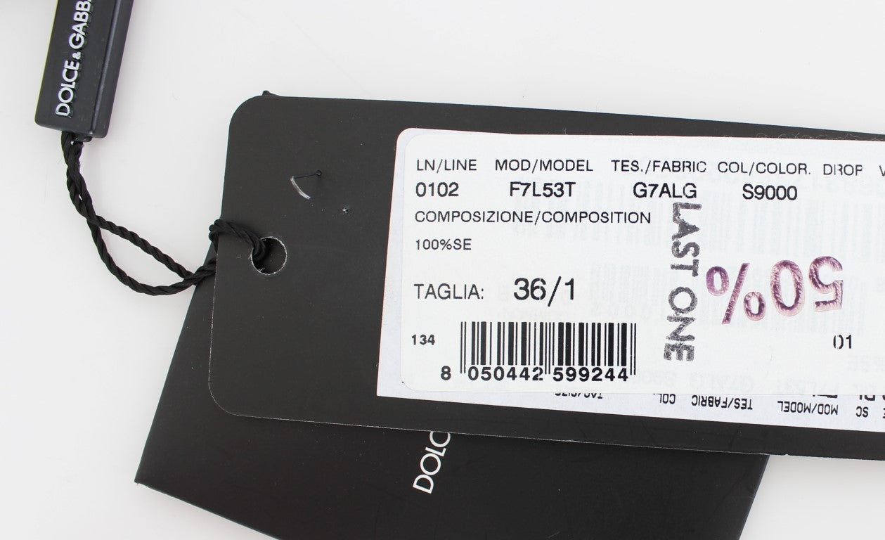 Dolce & Gabbana Black Key Floral Print Silk Blouse Top | Regal Royce