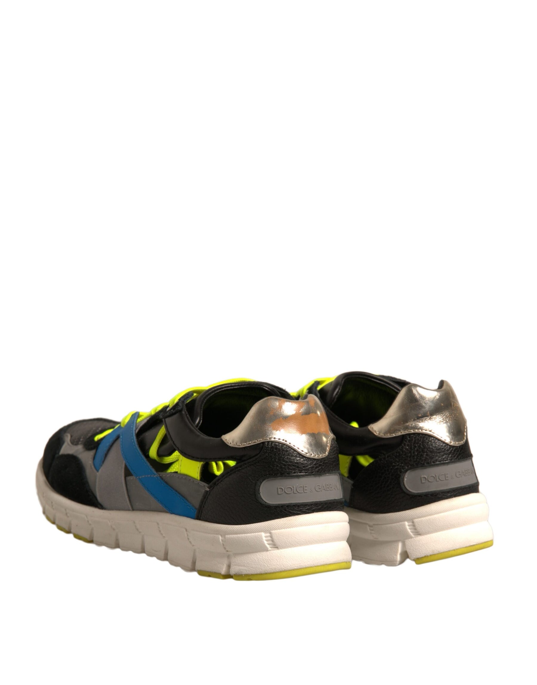 Dolce & Gabbana Multicolor Suede Low Top Sneakers Shoes | Regal Royce