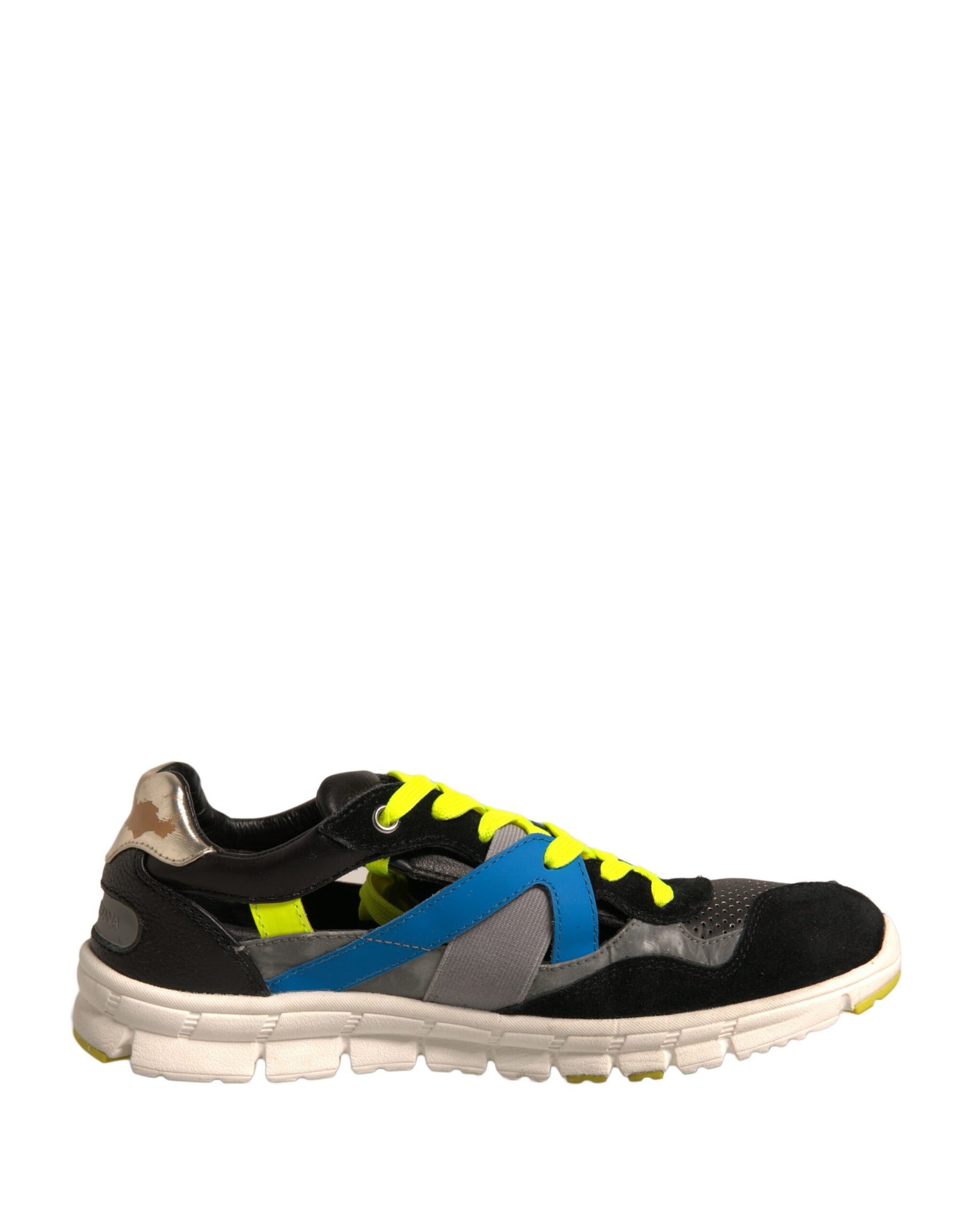 Dolce & Gabbana Multicolor Suede Low Top Sneakers Shoes | Regal Royce