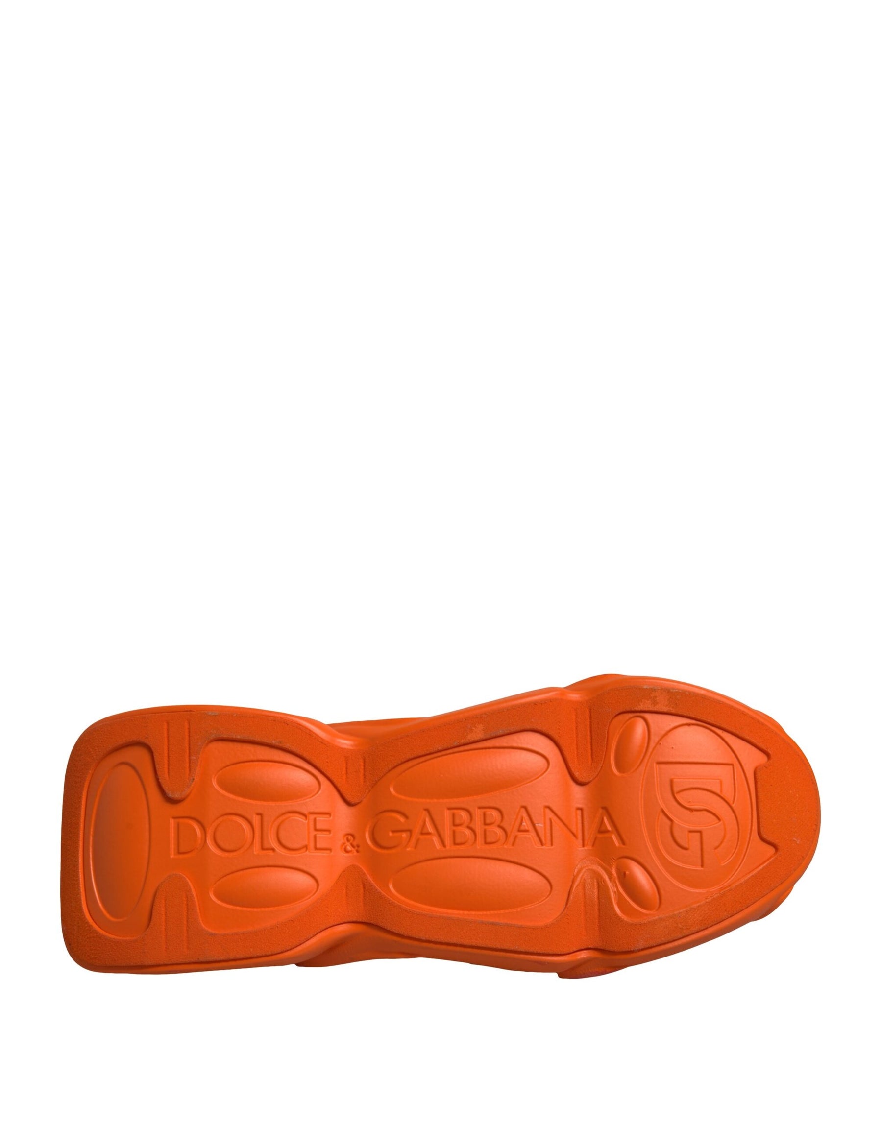 Dolce & Gabbana Orange Slip On Wave Socks Men Sneakers Shoes | Regal Royce