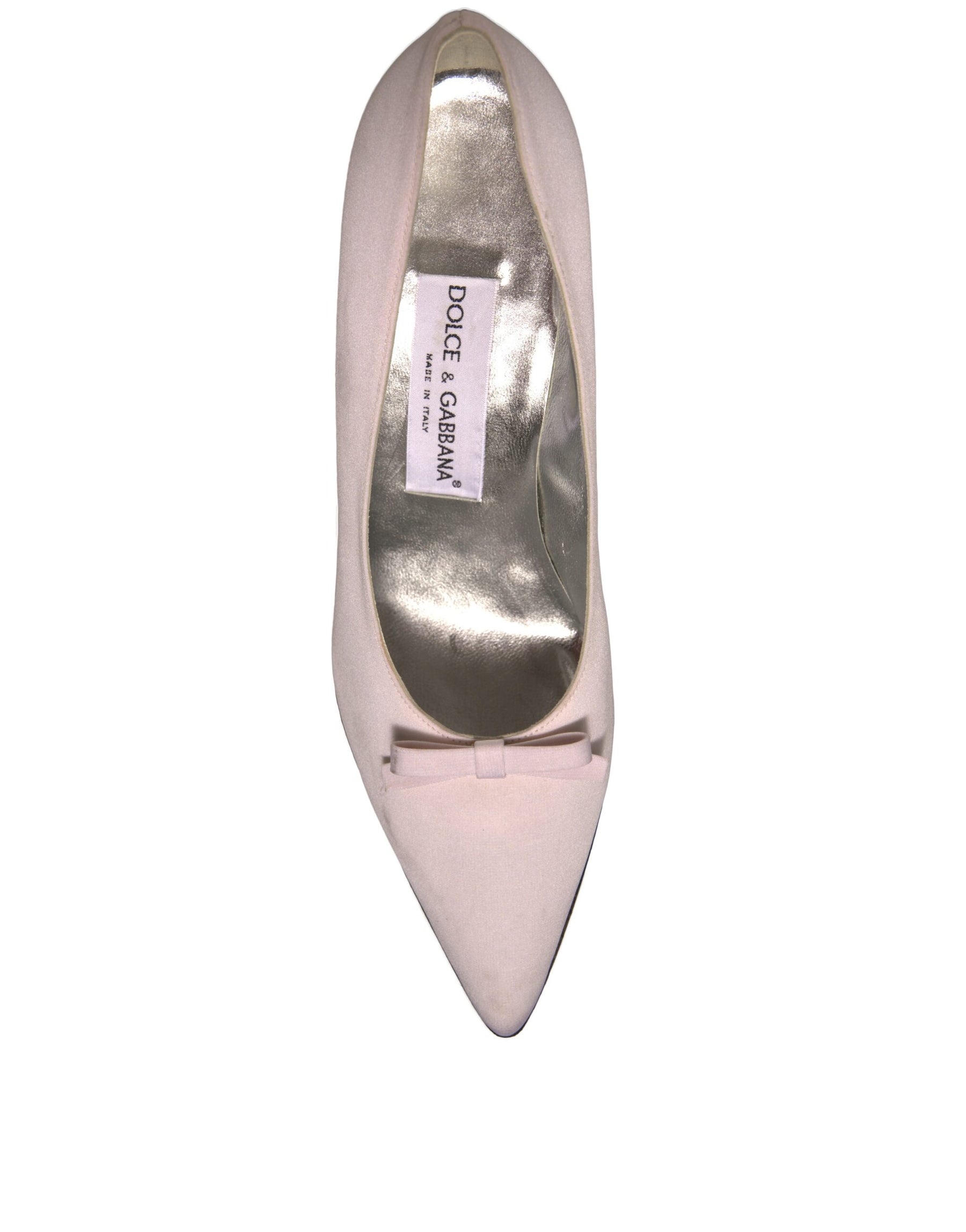 Dolce & Gabbana White Leather High Heels Women Pumps Shoes | Regal Royce
