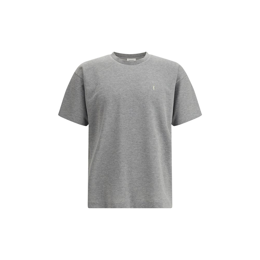 Saint Laurent Grey Cotton Oversized T-shirt | Regal Royce