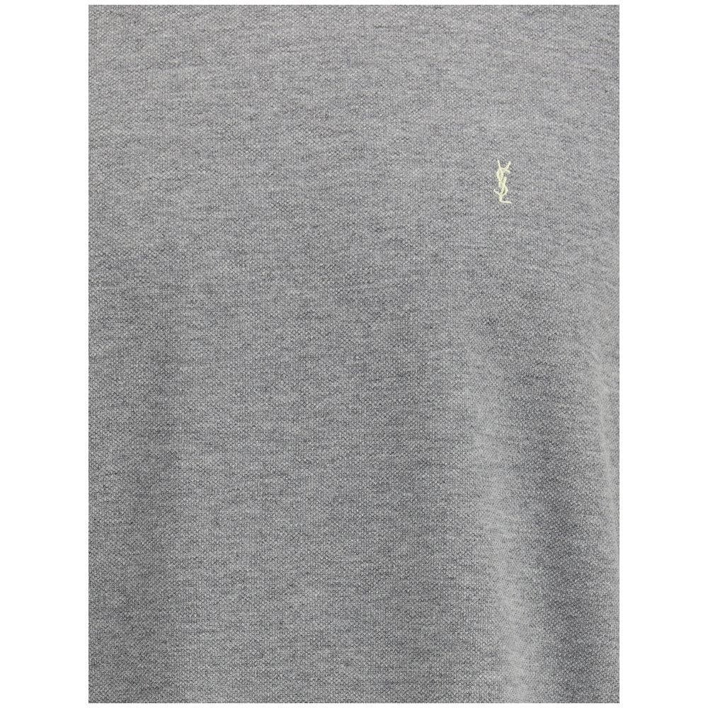 Saint Laurent Grey Cotton Oversized T-shirt | Regal Royce