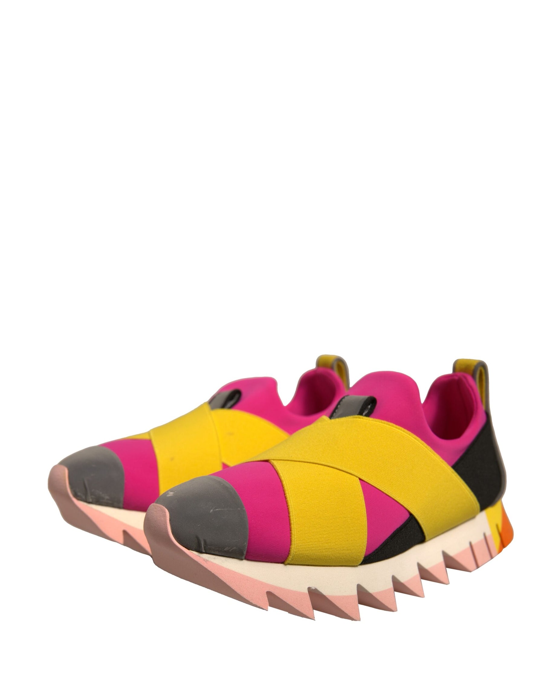 Dolce & Gabbana Multicolor Neoprene Elastic Ibiza Sneakers Shoes | Regal Royce