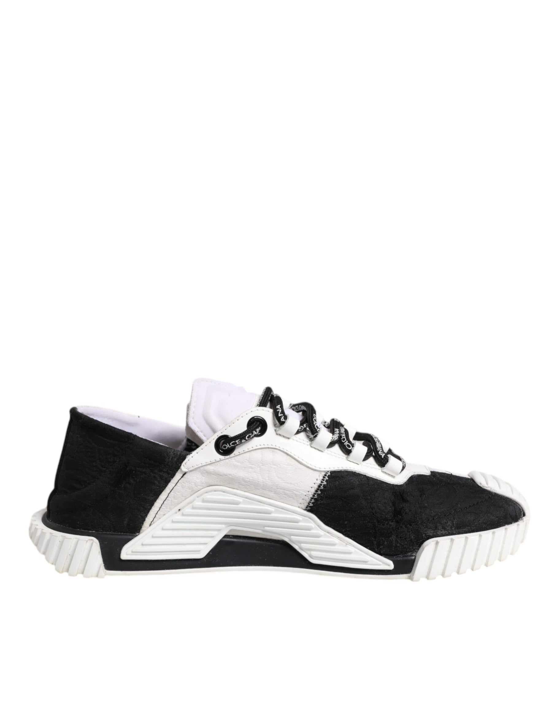 Dolce & Gabbana White Black NS1 Low Top Sneakers Shoes | Regal Royce
