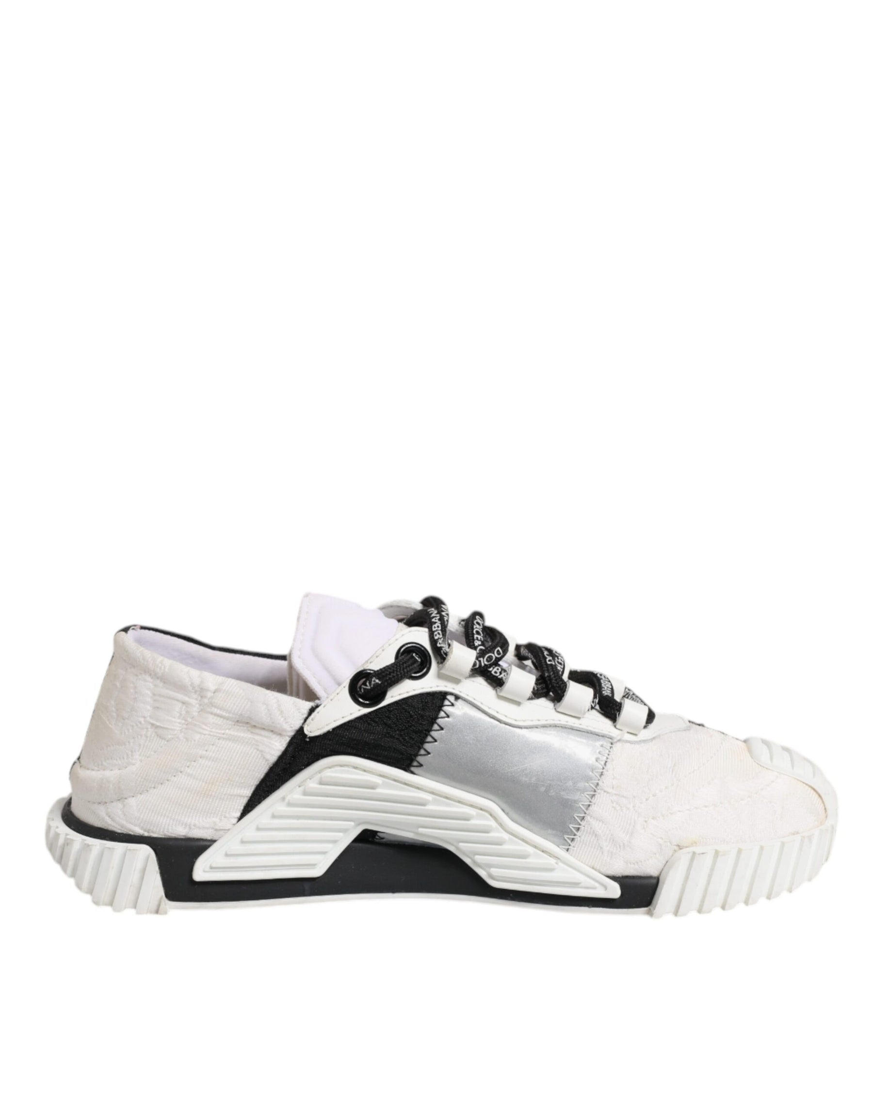 Dolce & Gabbana White Black NS1 Low Top Sneakers Shoes | Regal Royce