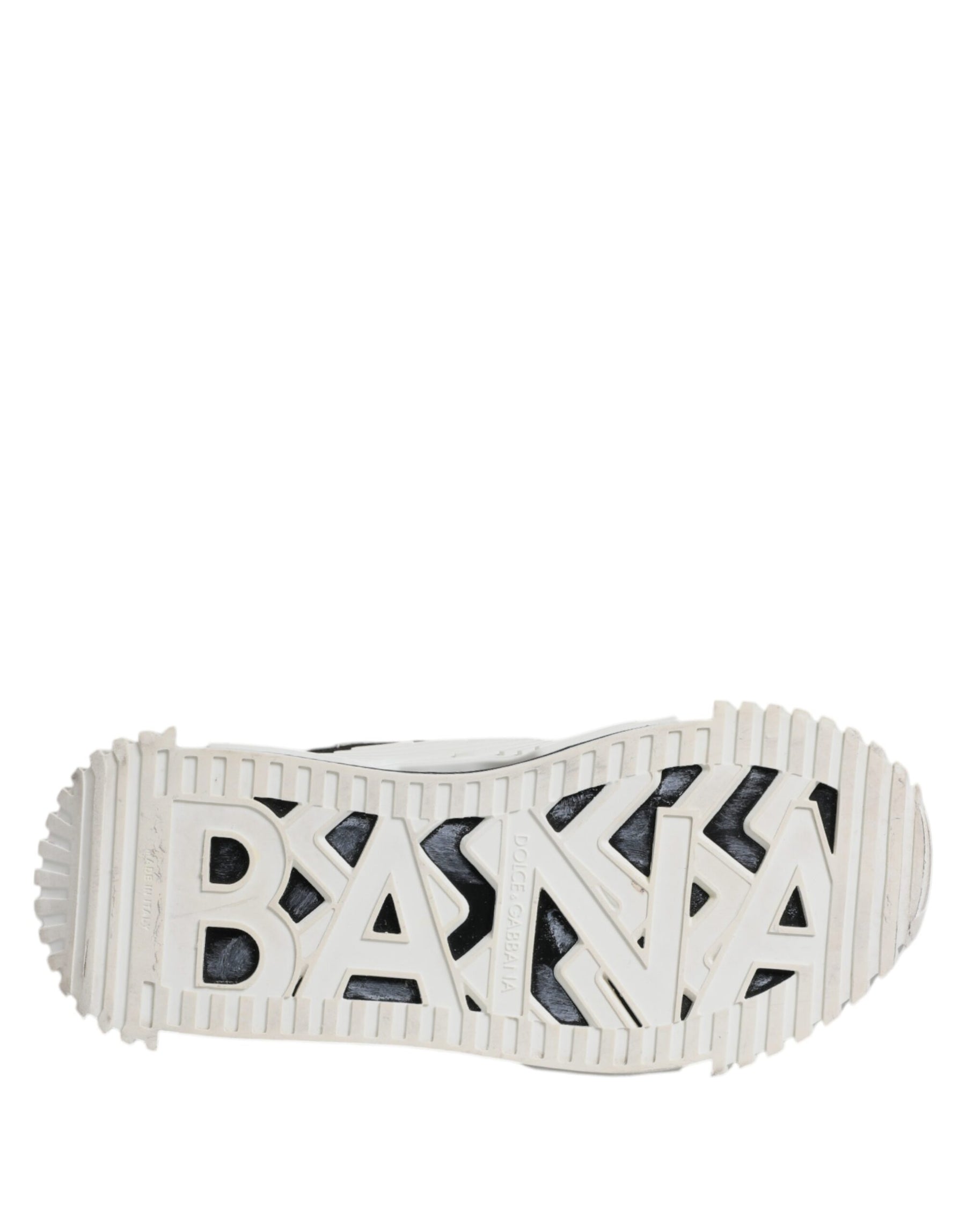 Dolce & Gabbana White Black NS1 Low Top Sneakers Shoes | Regal Royce