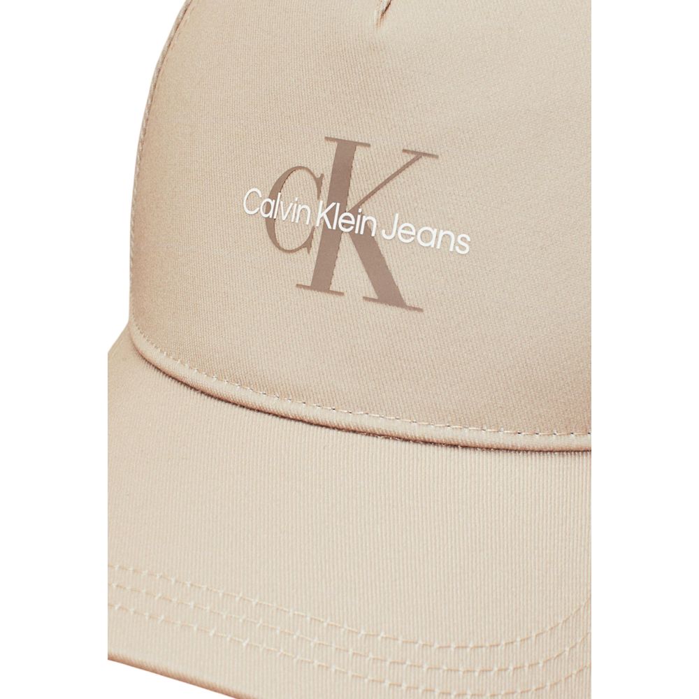 Calvin Klein Jeans Beige Recycled Polyester Cap (Baseball Hat) | Regal Royce
