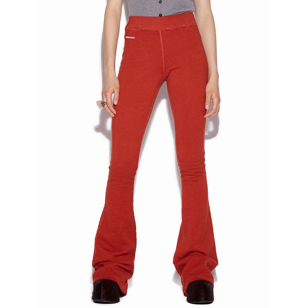 Dsquared² Red Cotton Athletic Pants | Regal Royce
