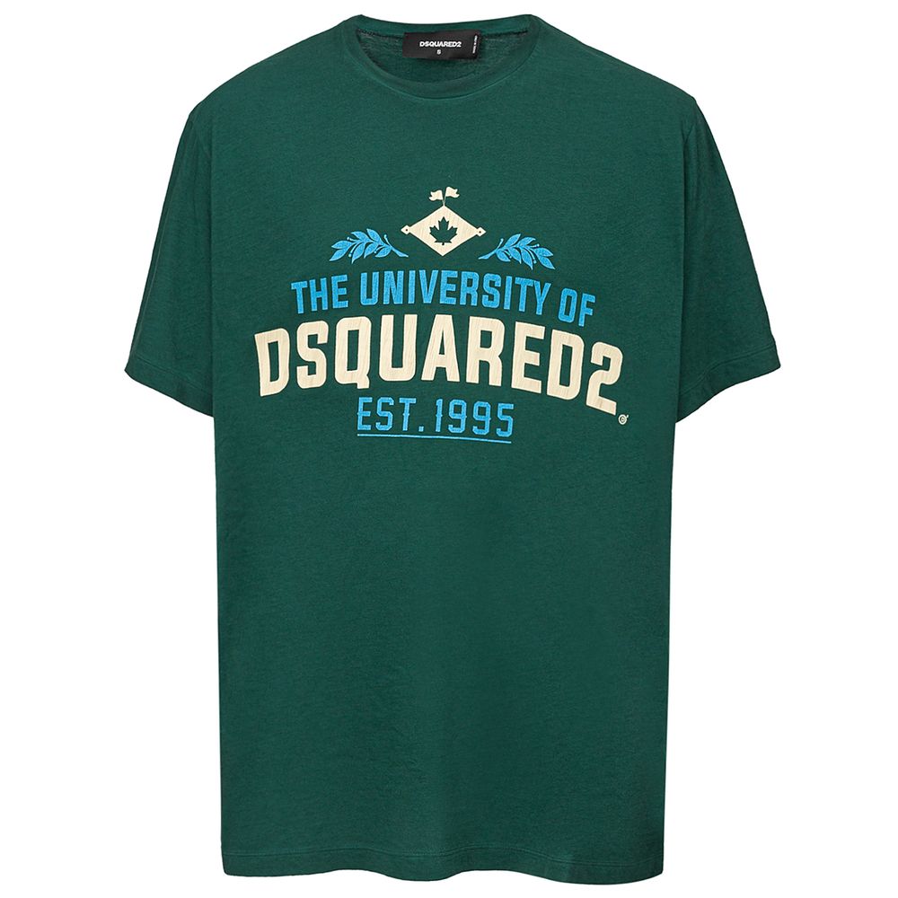 Dsquared² Green Cotton T-Shirt | Regal Royce