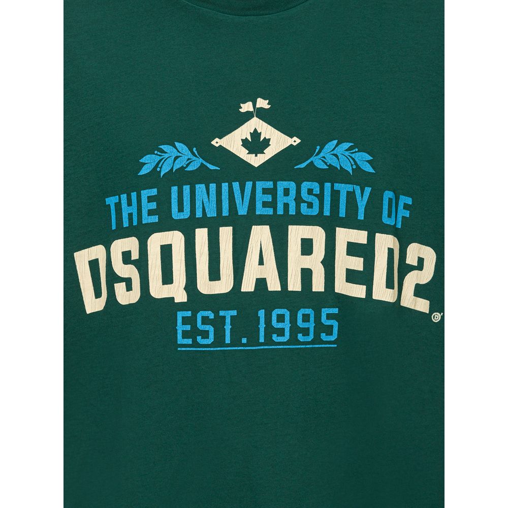 Dsquared² Green Cotton T-Shirt | Regal Royce