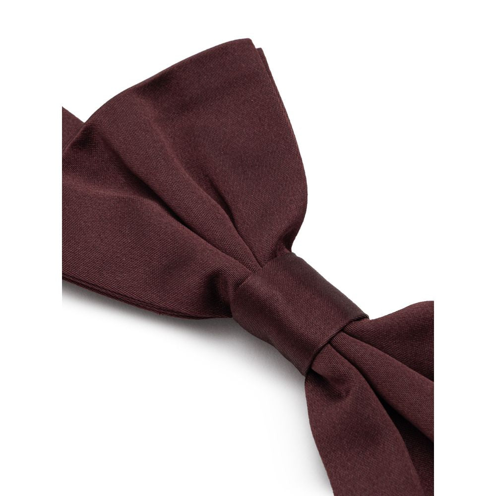 Dolce & Gabbana Burgundy Silk Bowtie | Regal Royce