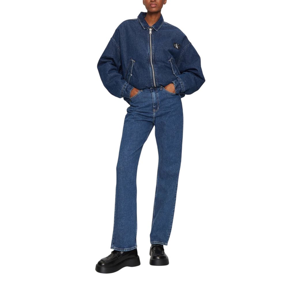 Calvin Klein Jeans Blue Cotton Mom Jeans | Regal Royce
