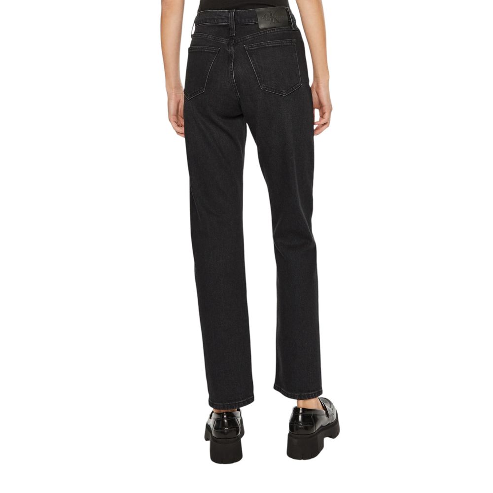 Calvin Klein Jeans Black Cotton Mom Jeans | Regal Royce