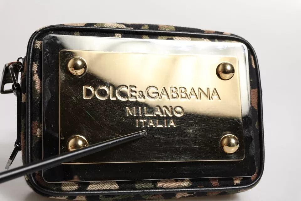 Dolce & Gabbana Multicolor Leopard Jacquard DG Logo Crossbody Bag | Regal Royce