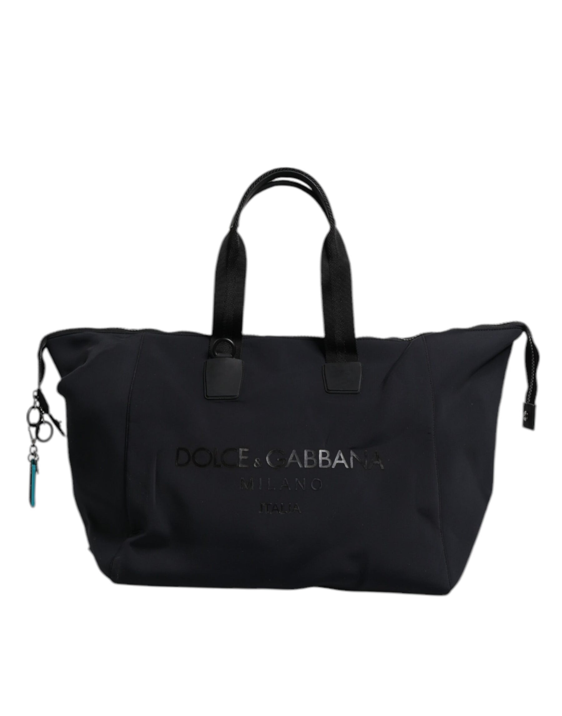 Dolce & Gabbana Black Canvas DG Logo Print Shopping Hand Tote Bag | Regal Royce
