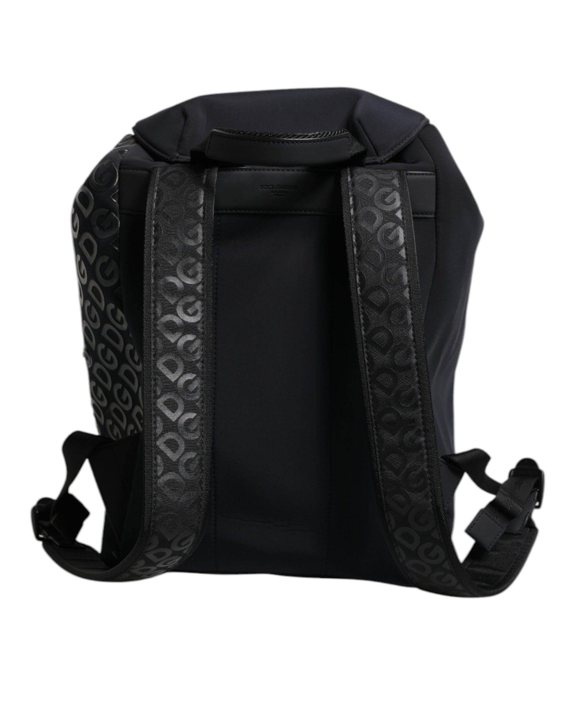 Dolce & Gabbana Black Neoprene Nylon DG Logo School Backpack Bag | Regal Royce