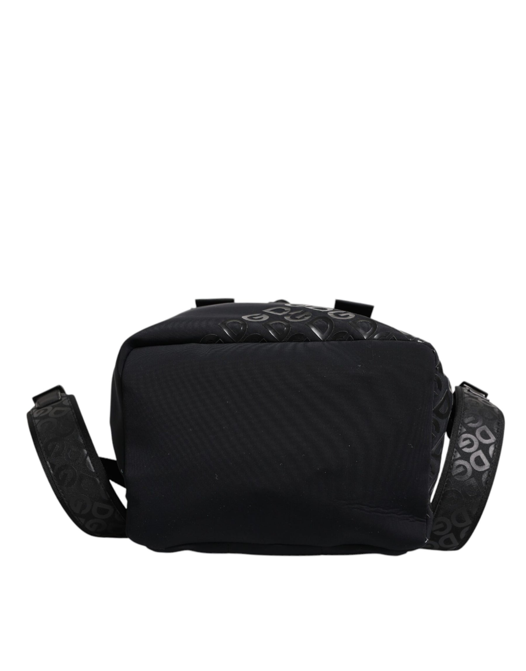 Dolce & Gabbana Black Neoprene Nylon DG Logo School Backpack Bag | Regal Royce