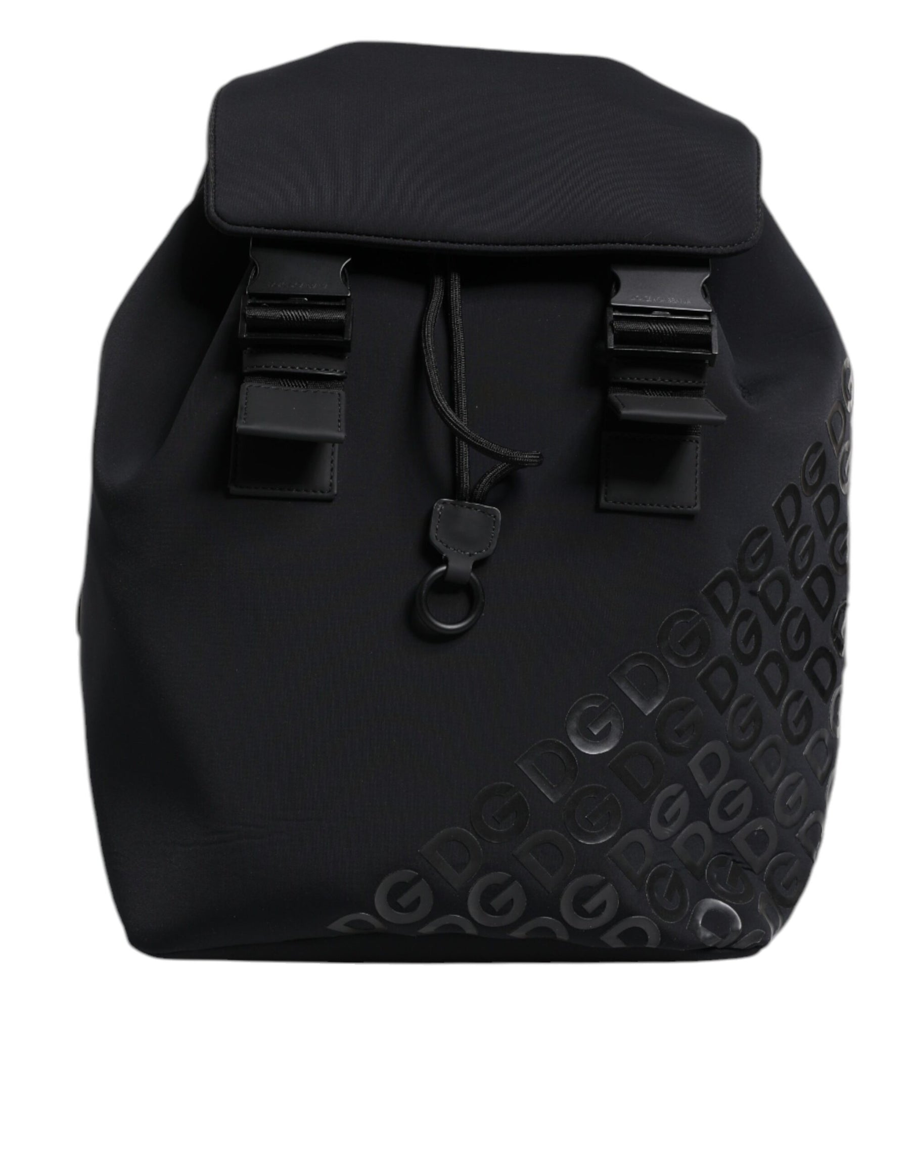 Dolce & Gabbana Black Neoprene Nylon DG Logo School Backpack Bag | Regal Royce