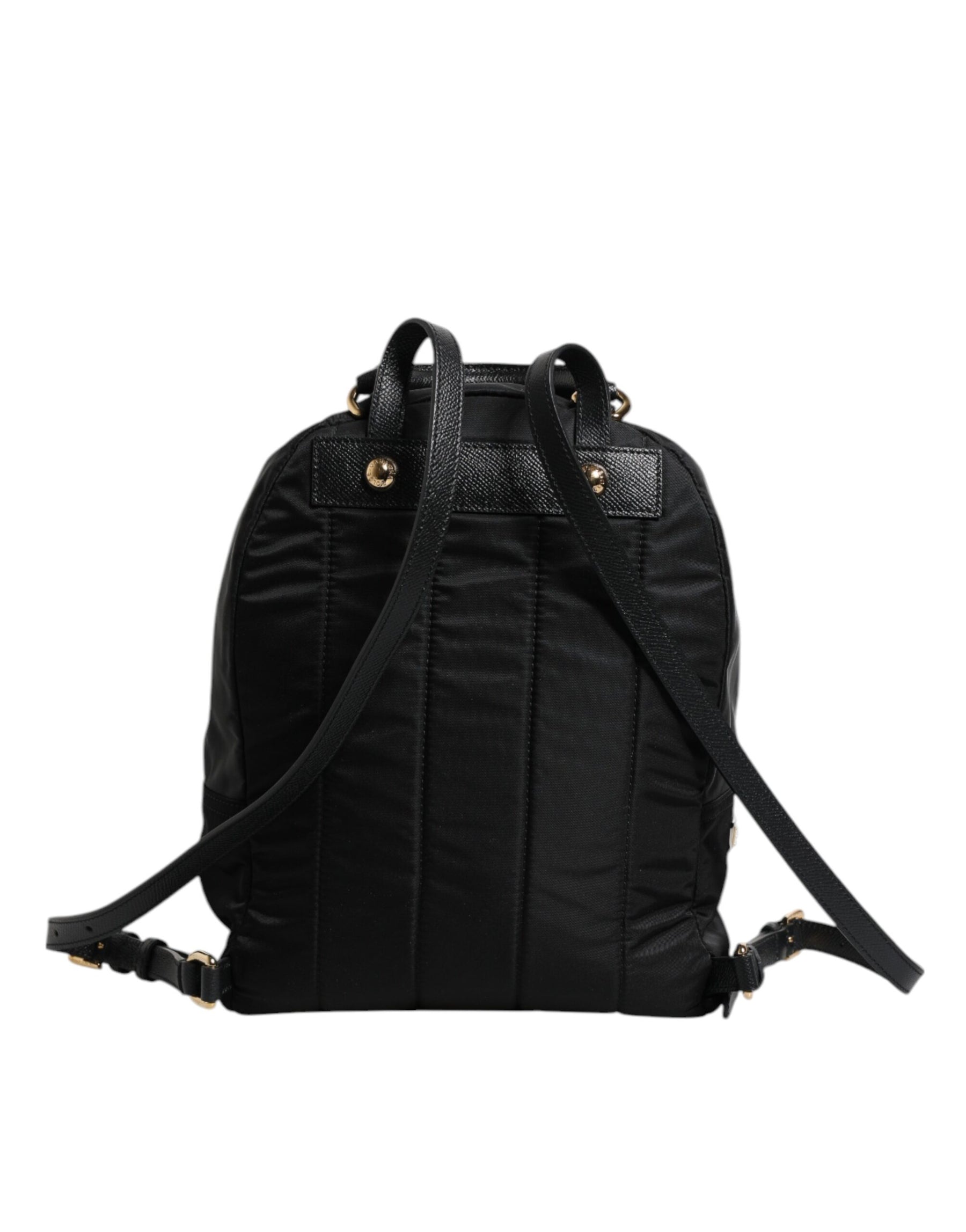 Dolce & Gabbana Black Nylon #DGFAMILY VULCANO Embellished Backpack Bag | Regal Royce