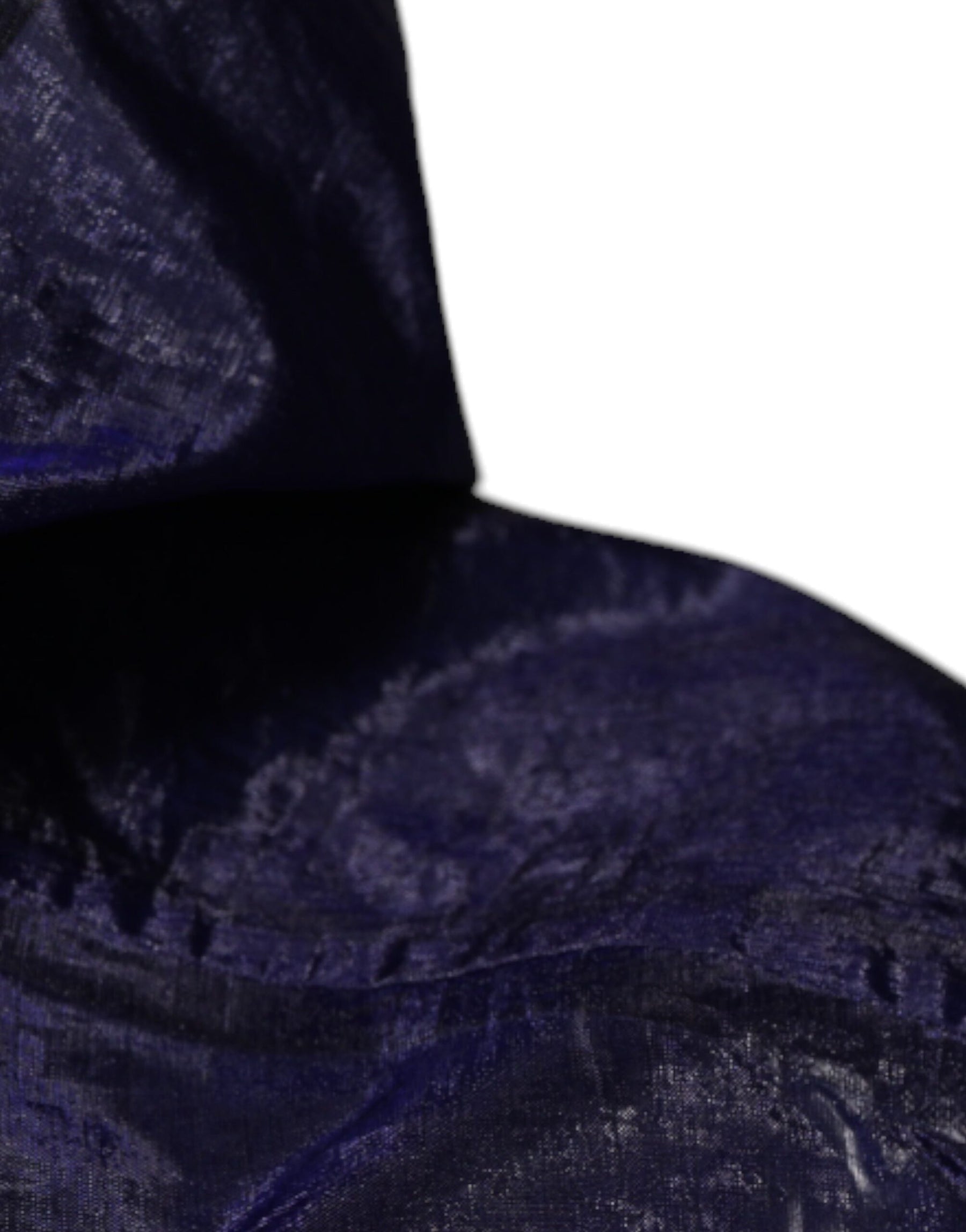 Dolce & Gabbana Dark Blue Cotton Hooded Men Raincoat Jacket | Regal Royce