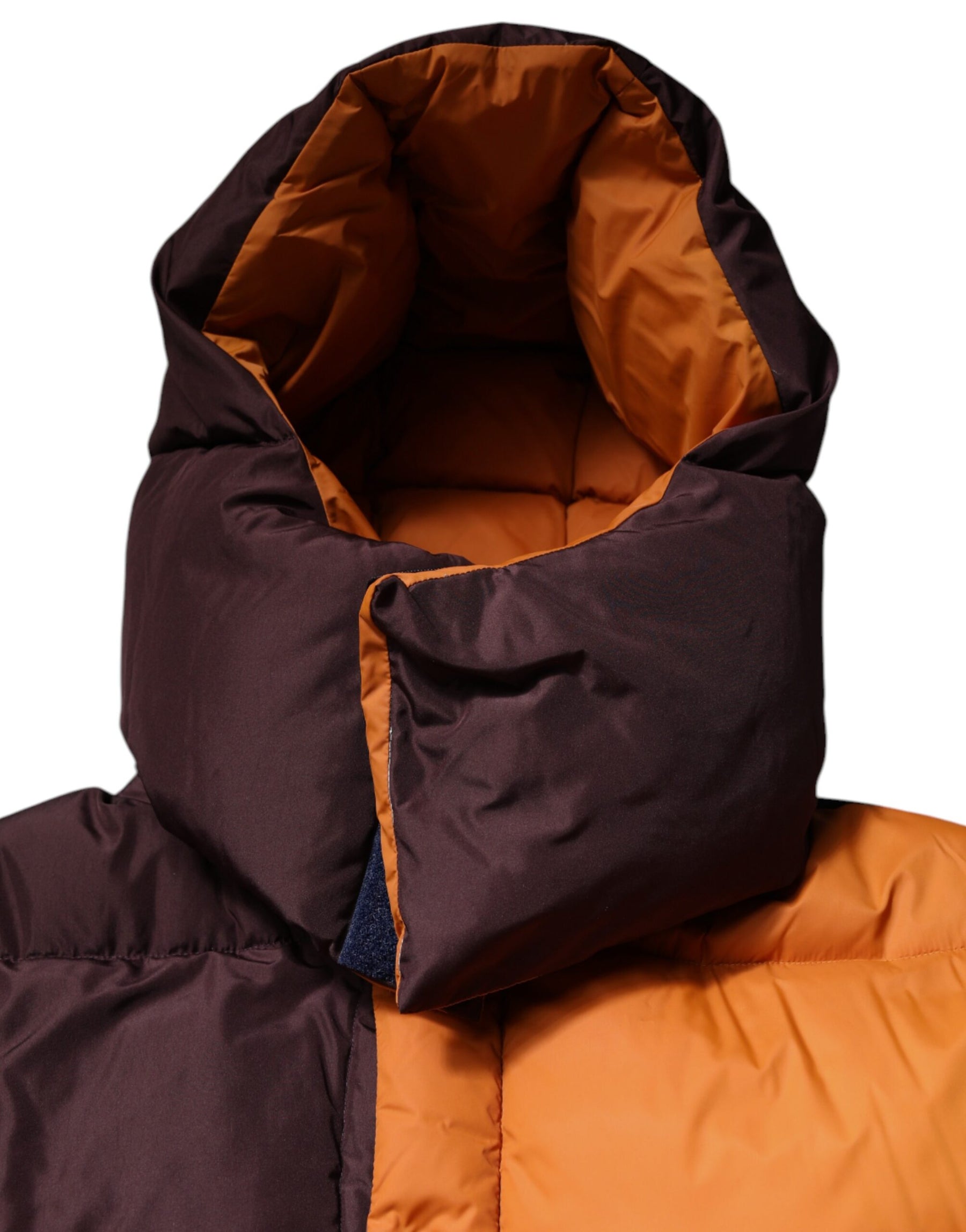 Dolce & Gabbana Multicolor Quilted Hooded Puffer Jacket | Regal Royce