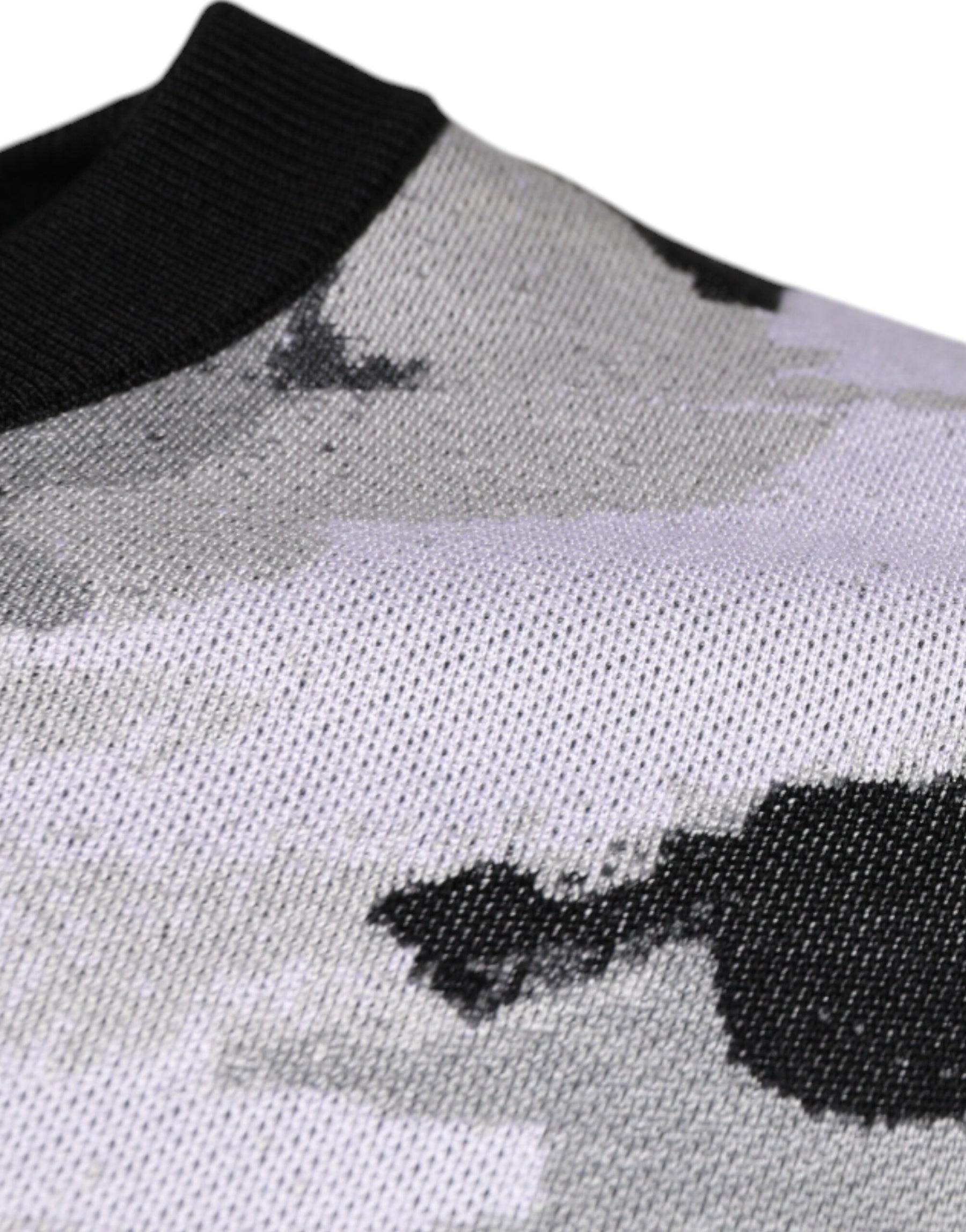 Dolce & Gabbana Multicolor Camouflage Crew Neck Men Pullover Sweater | Regal Royce