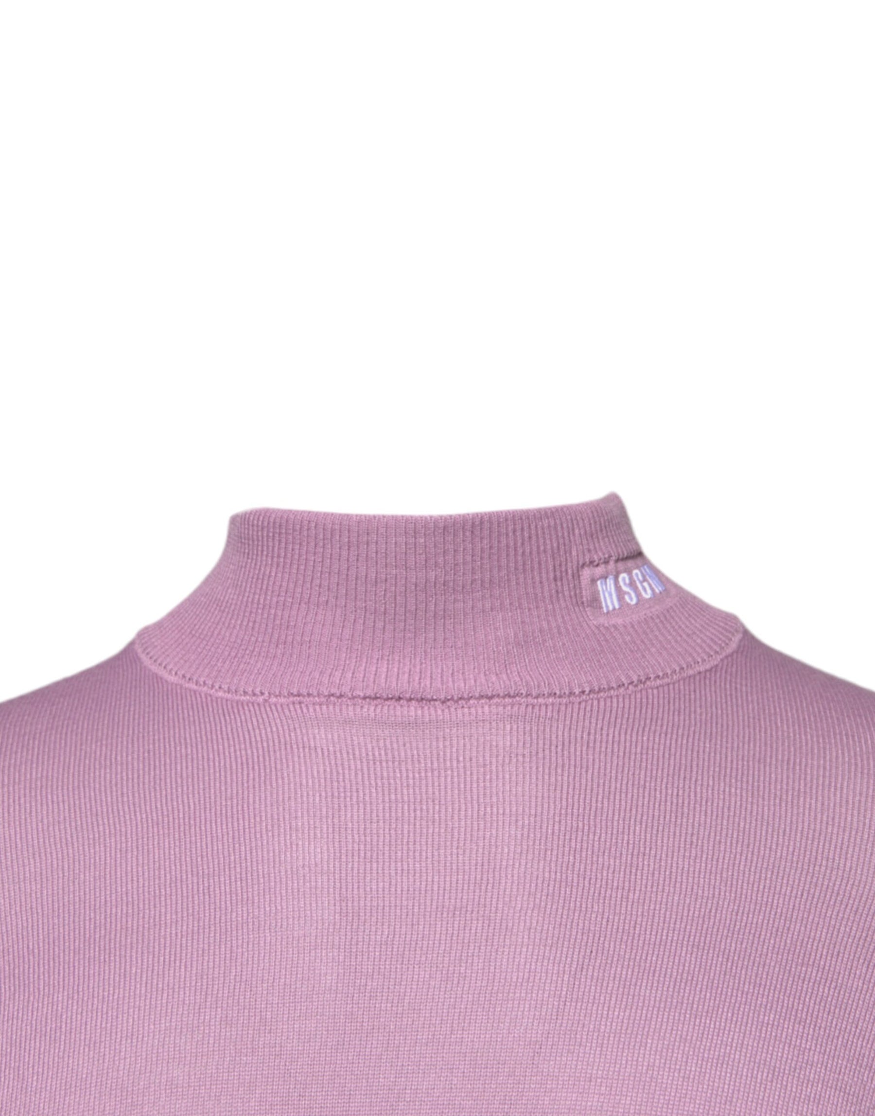 MSGM Purple Wool Knit Turtle Neck Long Sleeve Pullover Sweater | Regal Royce