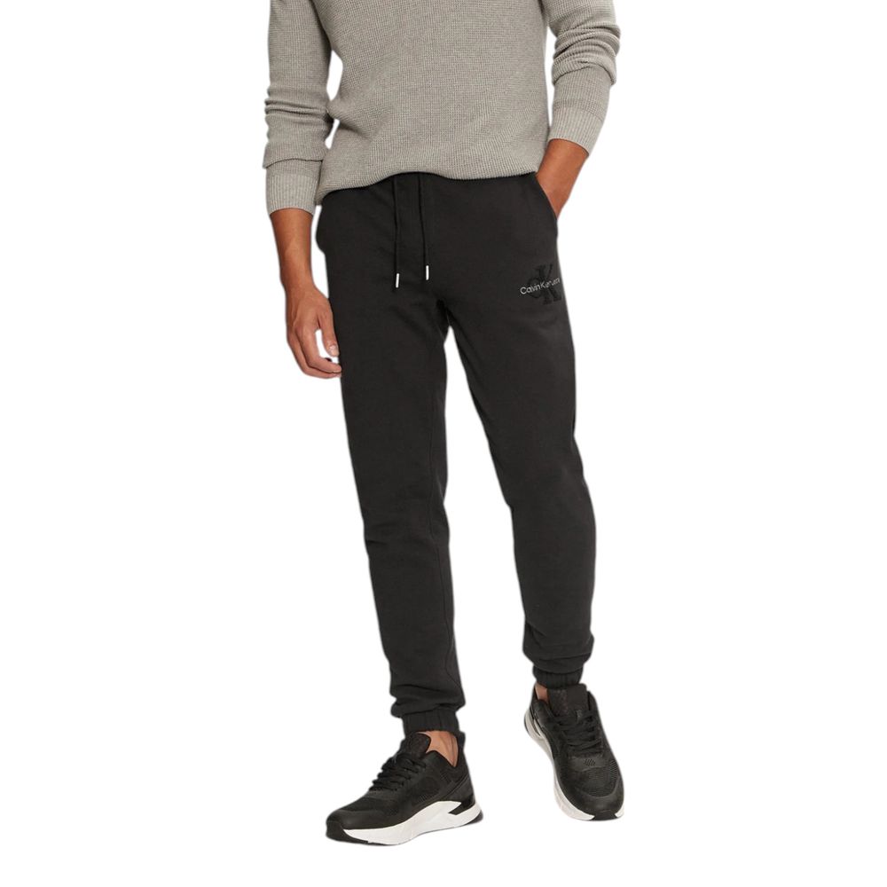 Calvin Klein Jeans Black Organic Cotton Joggers (Workout Pants) | Regal Royce