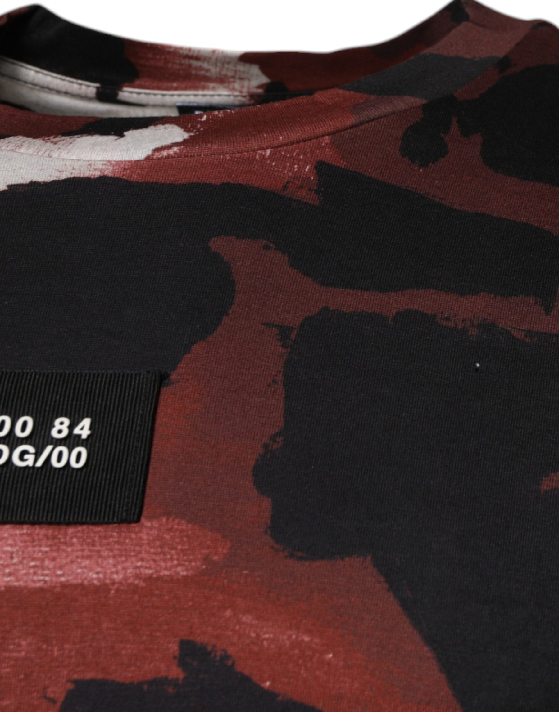 Dolce & Gabbana Multicolor Camouflage Crew Neck T-shirt | Regal Royce