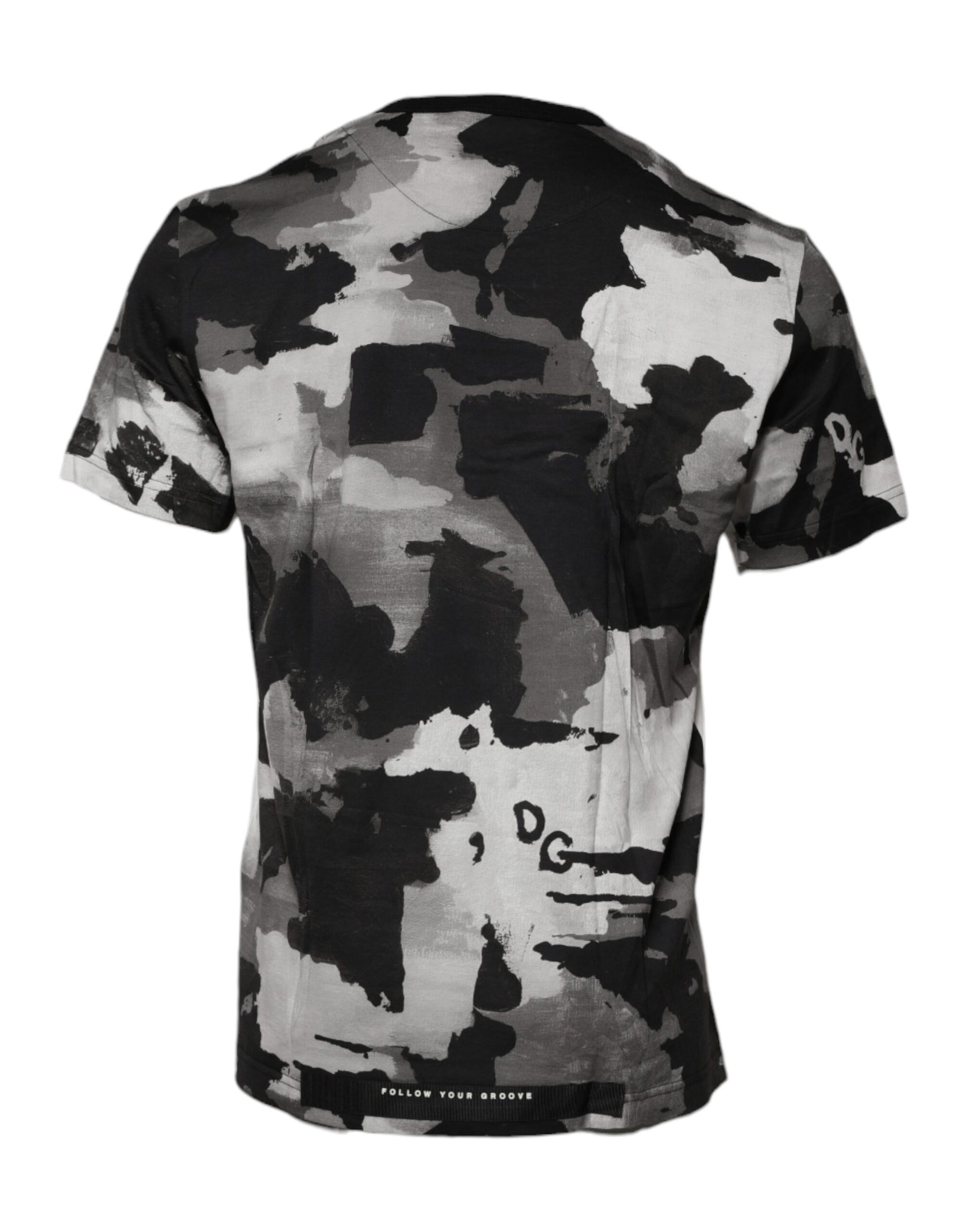 Dolce & Gabbana Multicolor Camouflage Crew Neck T-shirt | Regal Royce