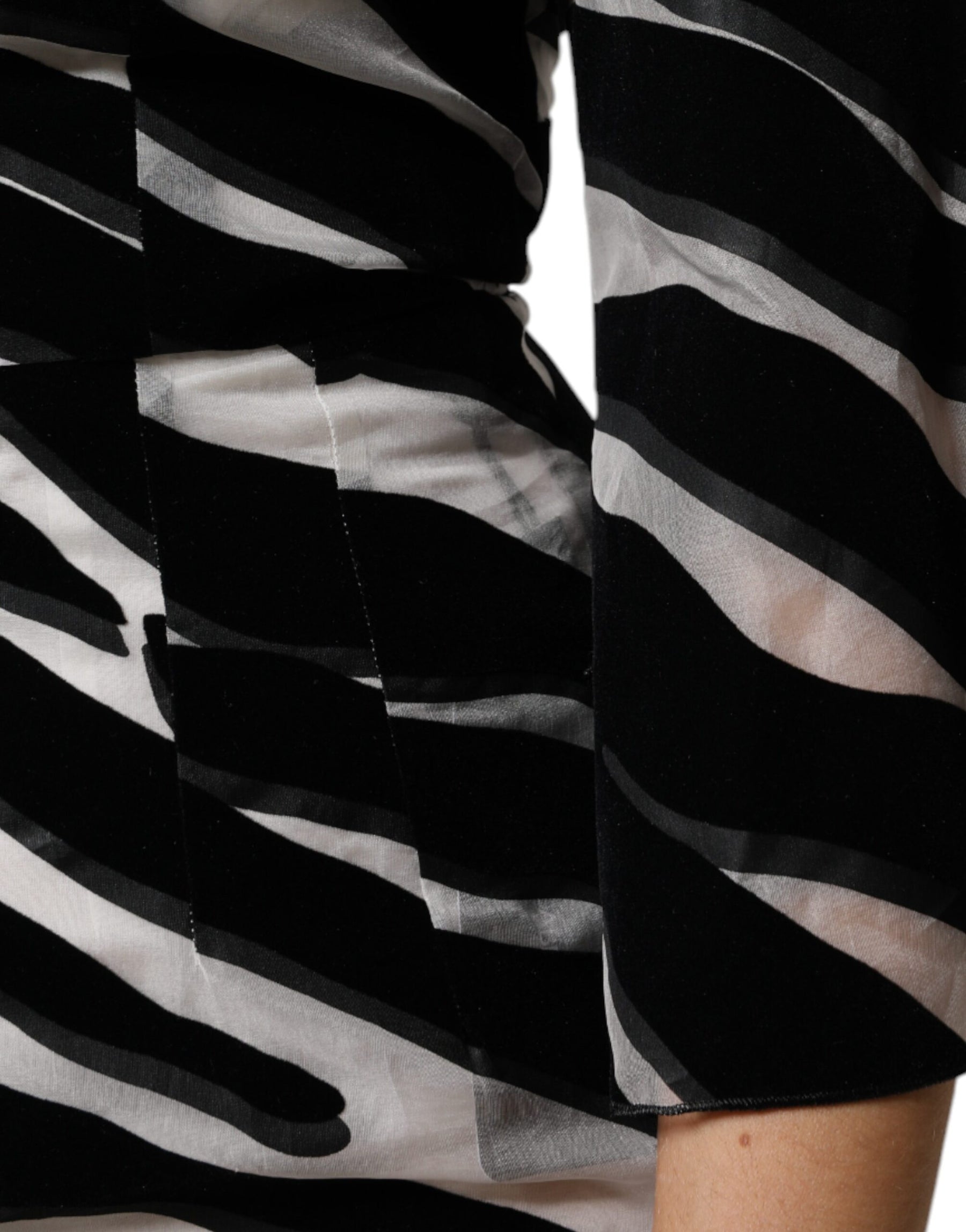 Dolce & Gabbana Black White Zebra A-line Sheath Mini Dress | Regal Royce