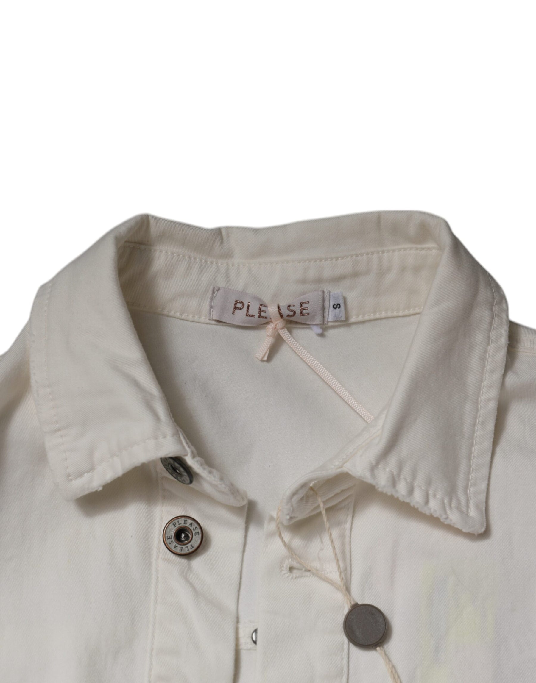 Please White Cotton Short Sleeves Button Down Romper Dress | Regal Royce