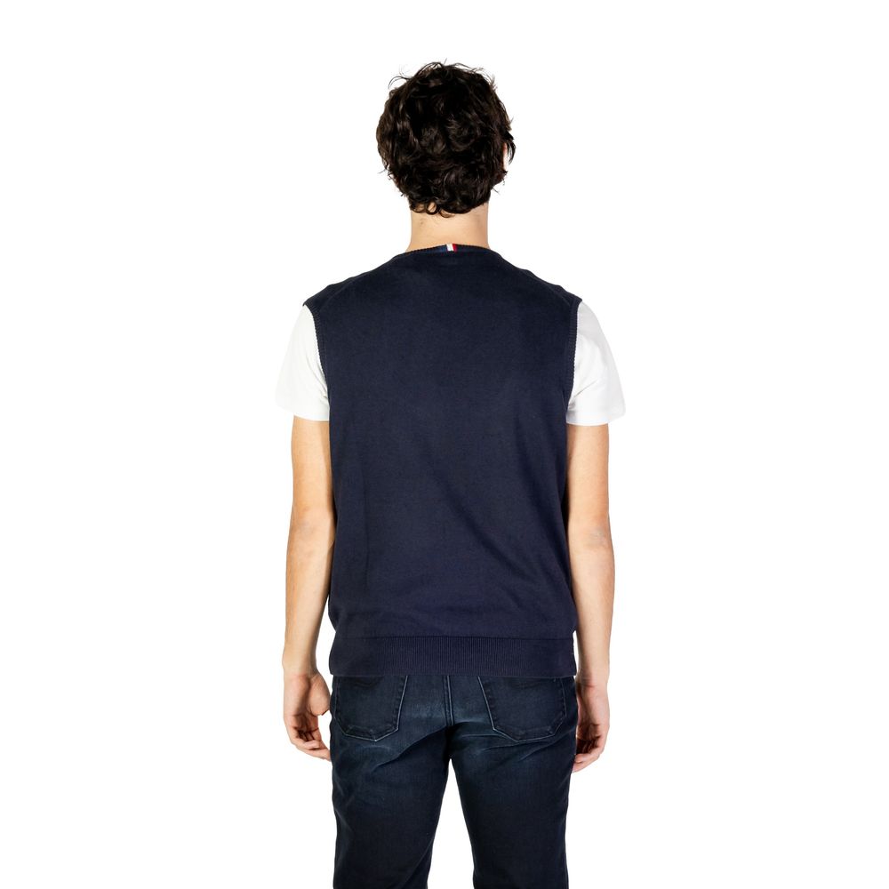 U.S. POLO ASSN. Blue Cotton Waistcoat | Regal Royce
