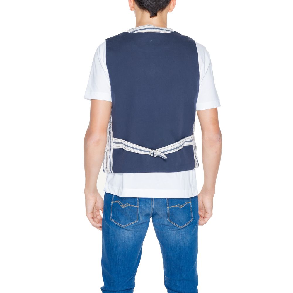 Gianni Lupo Beige Cotton Waistcoat | Regal Royce