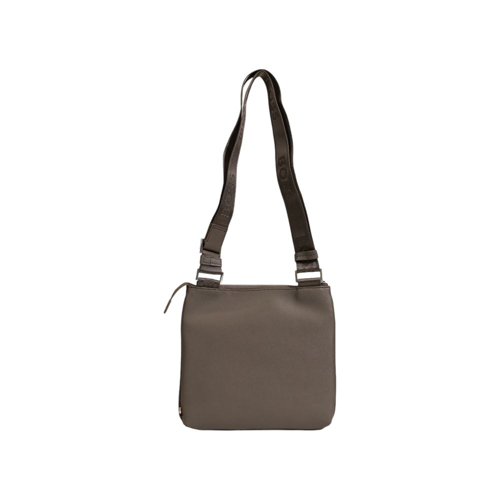 Hugo Boss Bicolor Leather Messenger Bag | Regal Royce