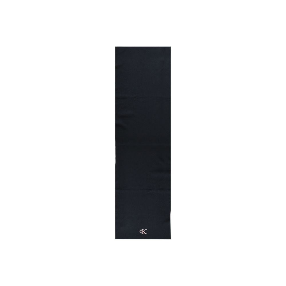 Calvin Klein Black Recycled Polyester Scarf | Regal Royce