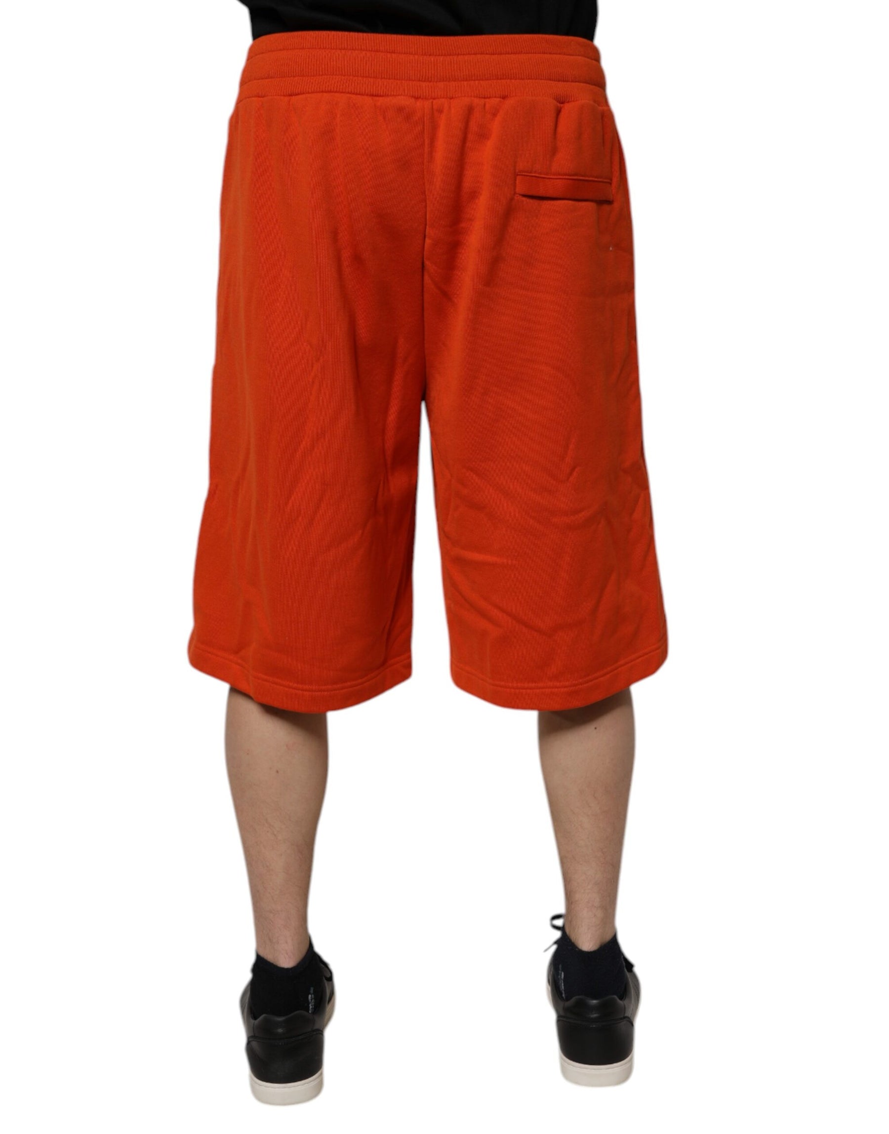Dolce & Gabbana Red Cotton Blend Mid Waist Men Bermuda Shorts | Regal Royce