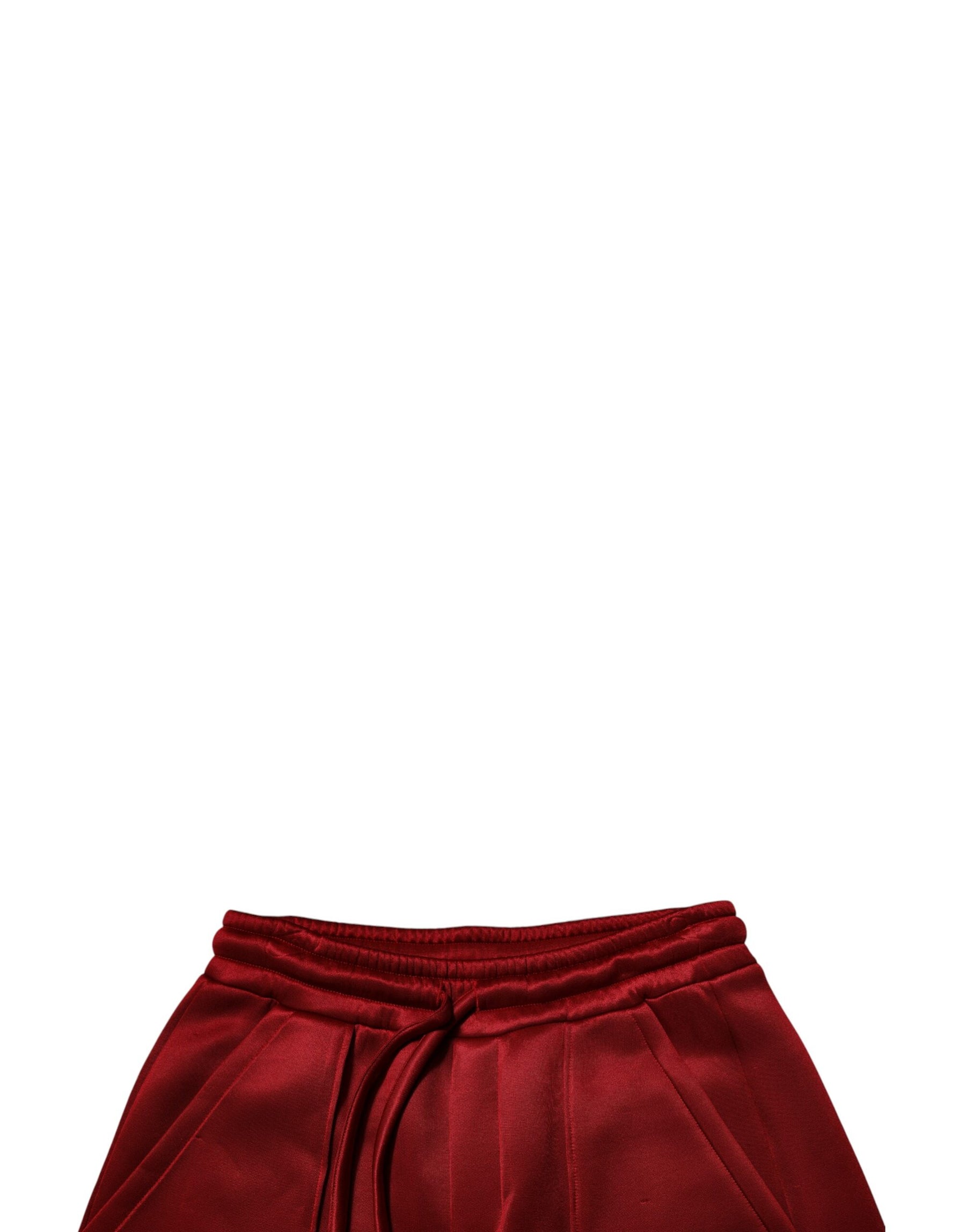 Dolce & Gabbana Maroon Viscose Nylon Mid Waist Bermuda Shorts | Regal Royce