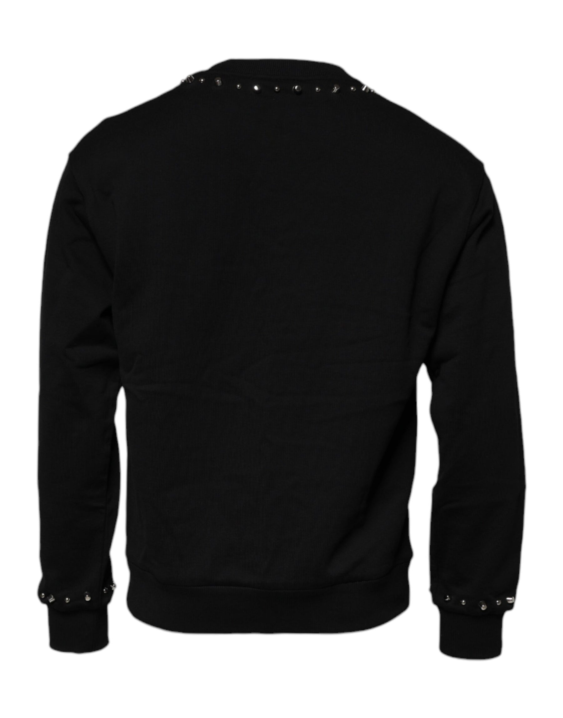 Dolce & Gabbana Black Logo Stud Pullover Sweatshirt Sweater | Regal Royce
