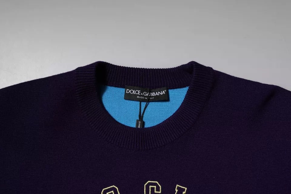 Dolce & Gabbana Blue 1984 Milano CrewNeck Sweatshirt Sweater | Regal Royce
