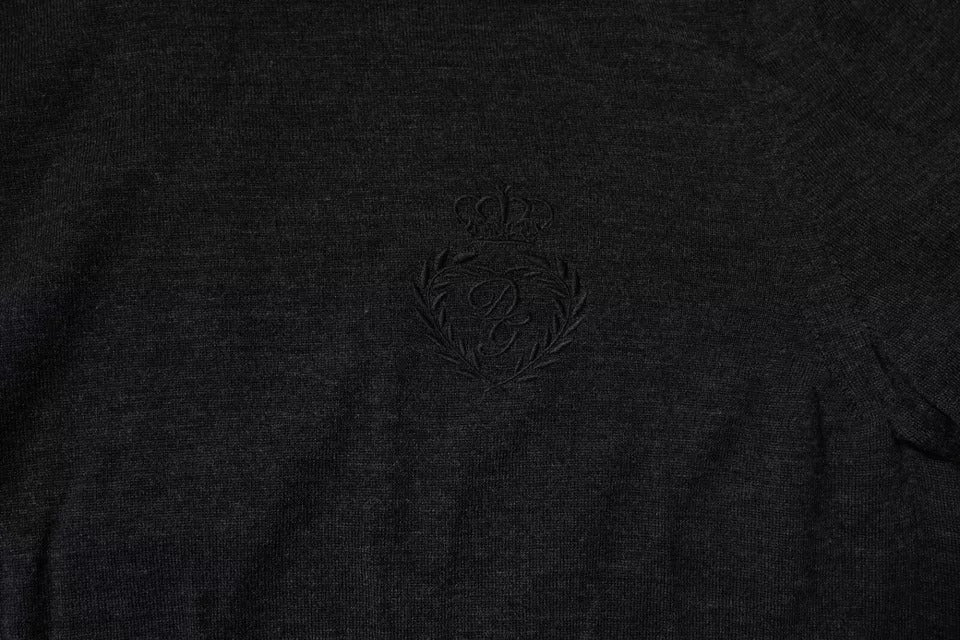 Dolce & Gabbana Black Wool Turtleneck Pullover Sweater | Regal Royce