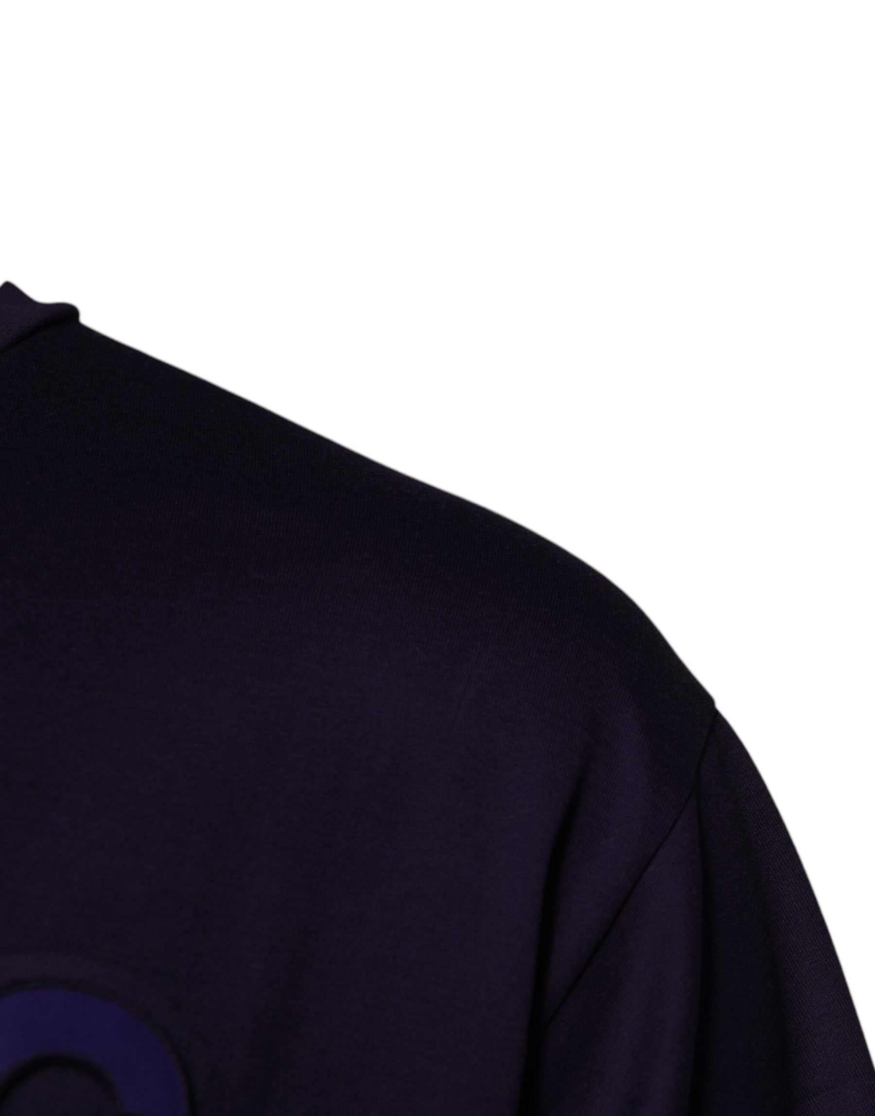 Dolce & Gabbana Navy Blue DG Logo Cotton Crew Neck T-shirt | Regal Royce