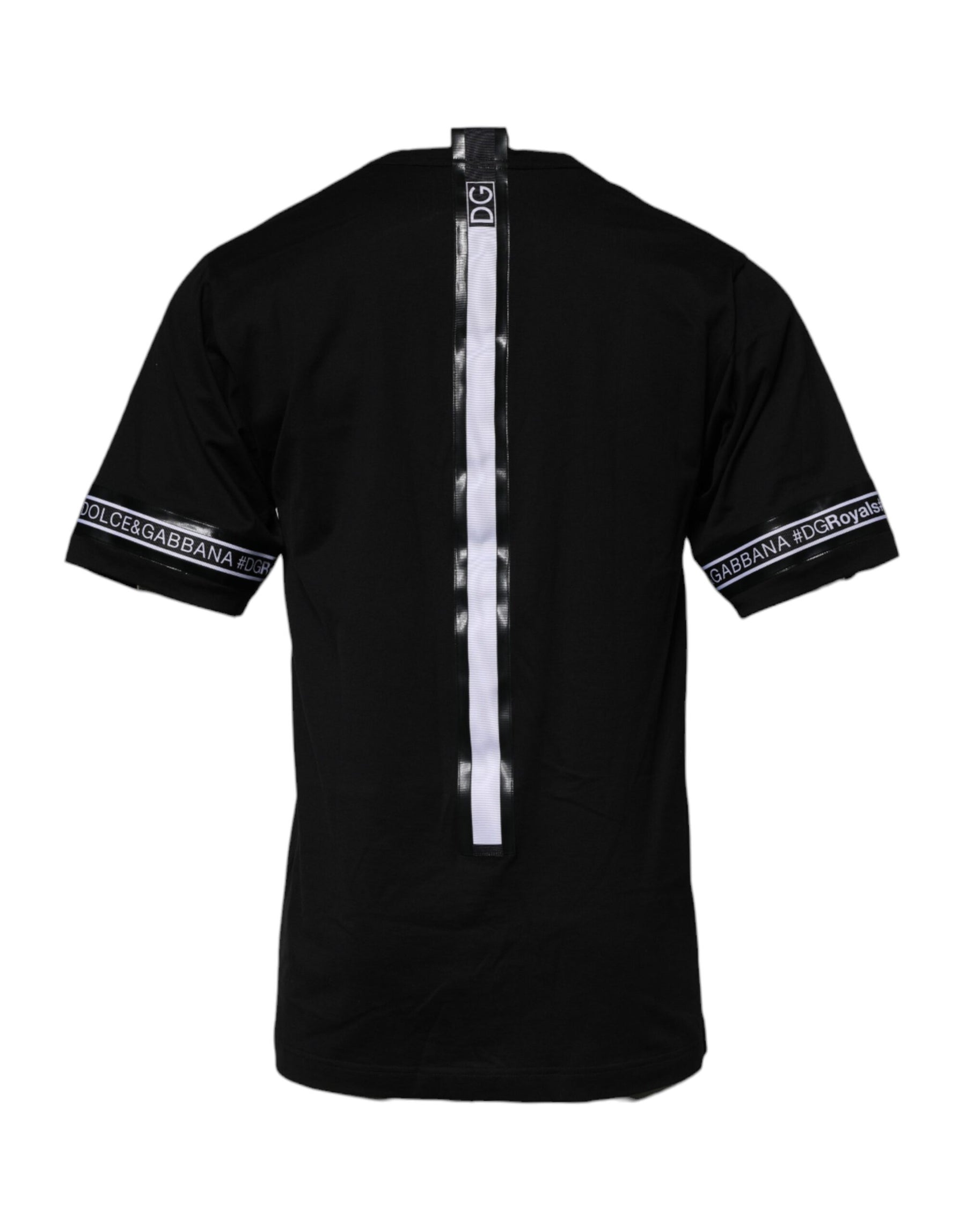 Dolce & Gabbana Black #DGMILLENNIALS Cotton Crew Neck T-shirt | Regal Royce