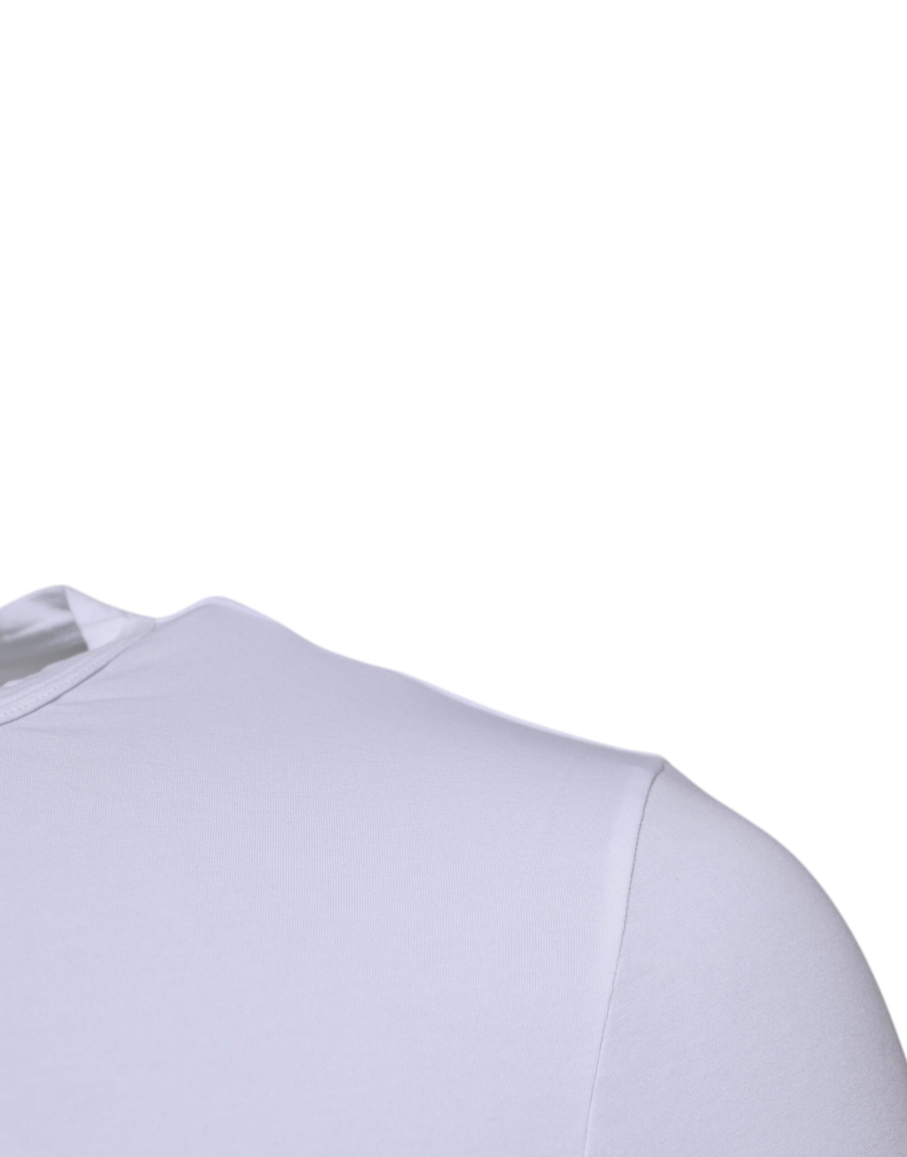 Dolce & Gabbana White Cotton Stretch Crewneck Underwear T-shirt | Regal Royce