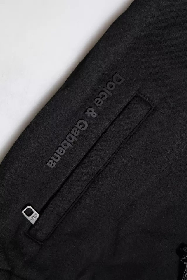 Dolce & Gabbana Black Cotton Jogger Jogging Pants | Regal Royce