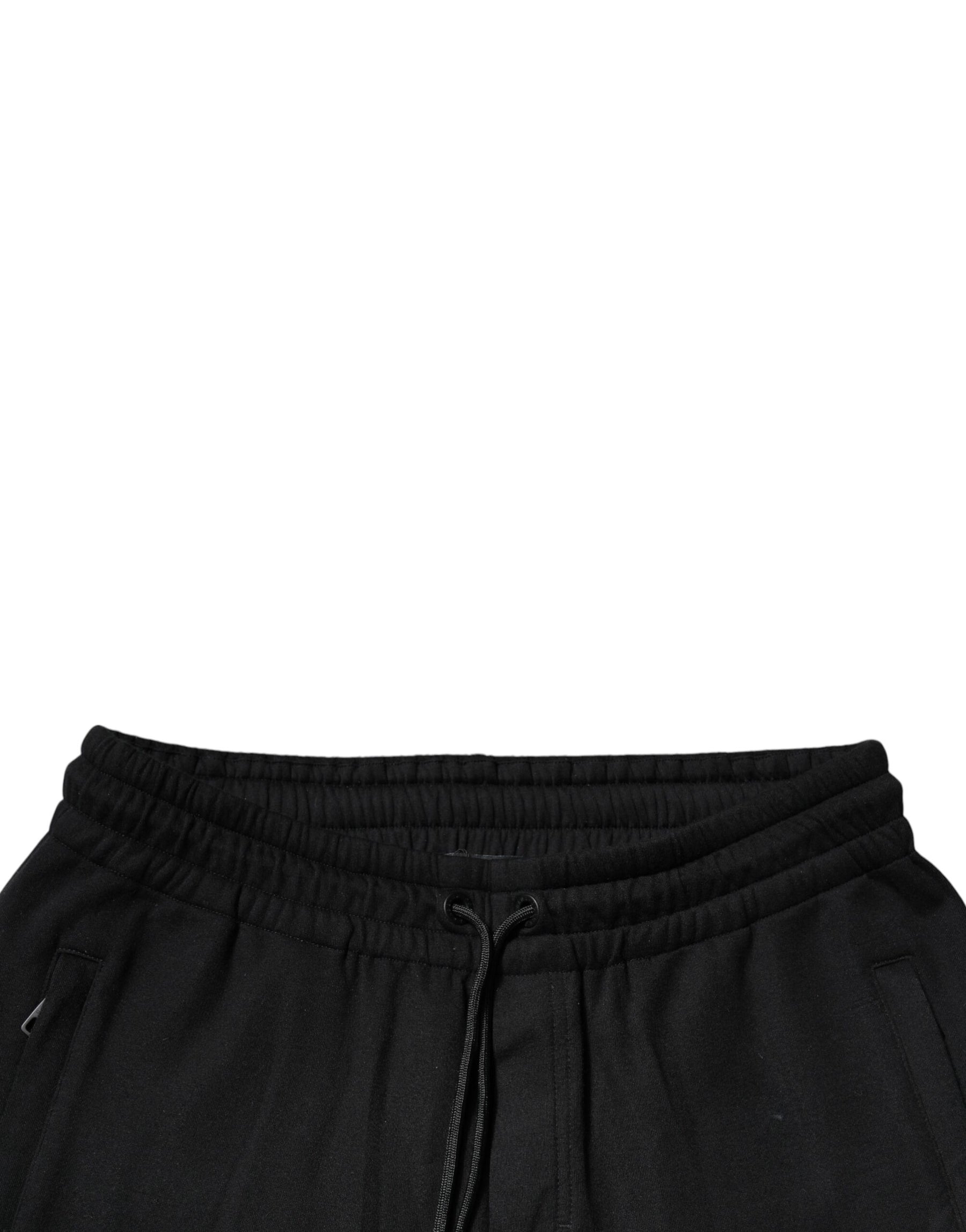 Dolce & Gabbana Black Cotton Jogger Jogging Pants | Regal Royce