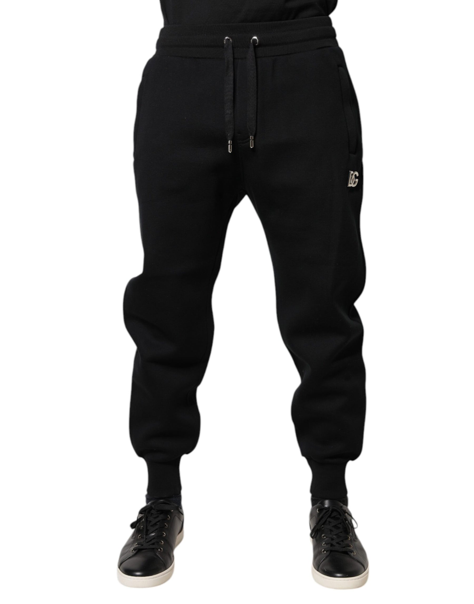Dolce & Gabbana Black Modal Jogger Jogging Pants | Regal Royce