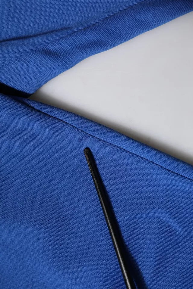 Dolce & Gabbana Blue Cotton Jogger Mid Waist Pants | Regal Royce