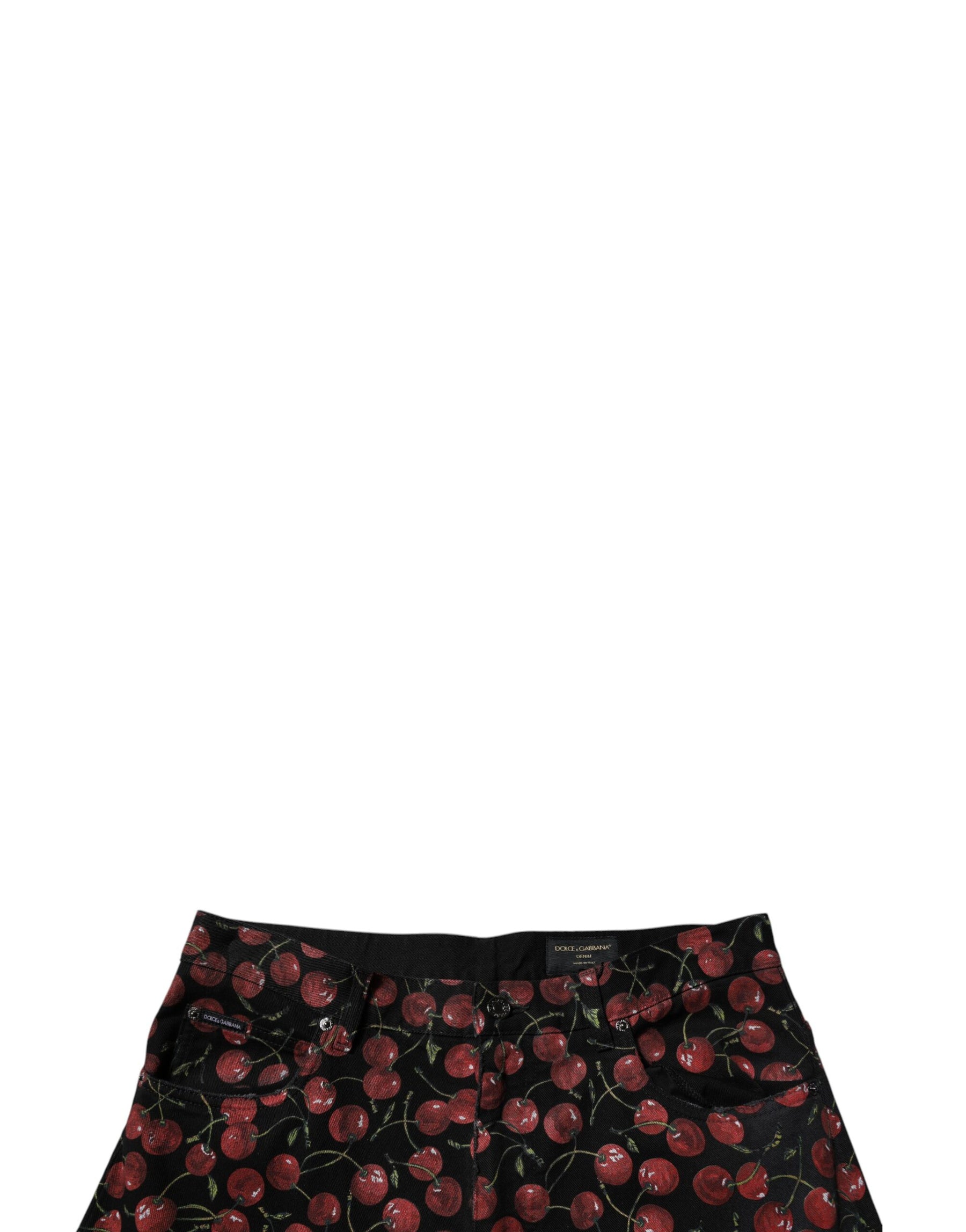 Dolce & Gabbana Black Cherry Cotton Straight Men Denim Jeans | Regal Royce